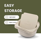Babadoh Pizza Dough Proofing Silicone Containers with Lids | Pizza Making Accessories | Set of 6 | Dough Color | Original Size (make 12" Pizzas)