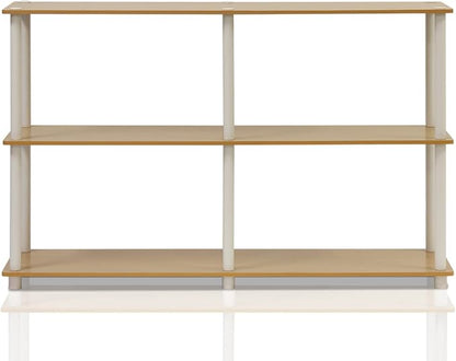 Furinno TURN-N-TUBE Storage Shelves, 3-Tier 47.4 Wide Book Shelf, Corner Shelf - Image 9