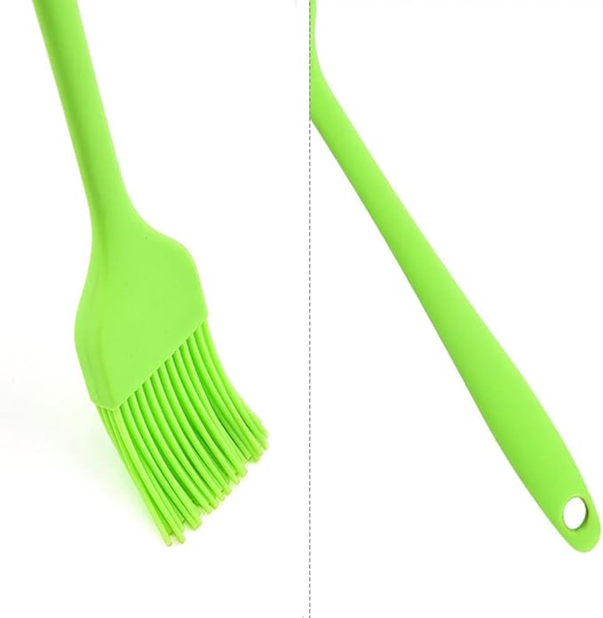 Silicone brush, Oil Brush for BBQ Kitchen Cooking Baking and Grilling (2 PCS,orange)