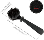 watchget Espresso Coffee Machine Cleaning Brush Grouphead Brush with 1 More Detachable Nylon Bristles Espresso Cleaning Bristle for 58mm Group Head