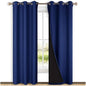 NICETOWN Blackout Curtains 80 inches Long, 2 Pieces, Royal Blue, Full Light by NICETOWN