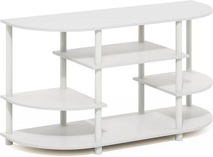 Furinno Jaya TV Stand, 4-Tier Toolless Assembly Corner Entertainment Center - Image 5