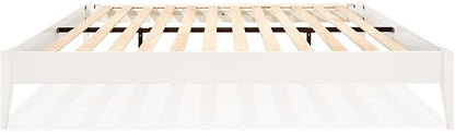 Bme Dinkee Signature Ivory White King Bed Frame Without Headboard - Image 4