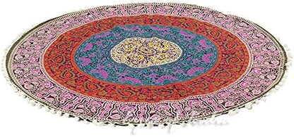 Mandala Floor Pillow Cover Meditation Cushion Seating Throw Hippie Round - Image 7