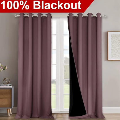 NICETOWN 100% Blackout Curtains - Image 2