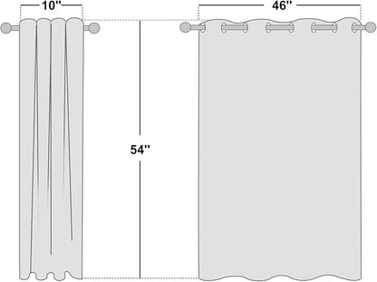 NICETOWN Blackout Living Room Curtain 102 inch Length - Image 2