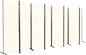 Room Divider 6FT Portable Room Dividers and Folding Privacy Screens, 8 Panel by HOMSCREENER
