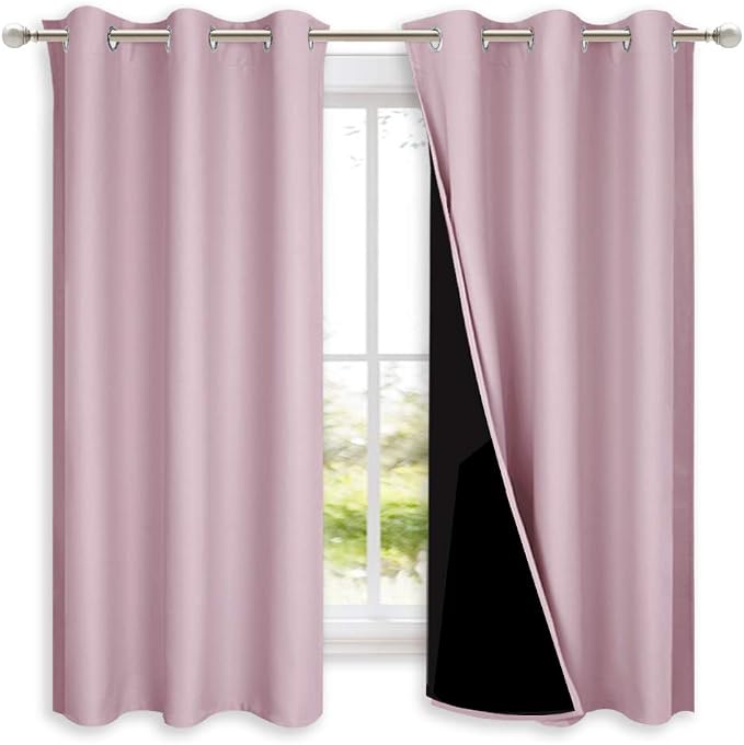 NICETOWN 100% Blackout Short Curtains by NICETOWN