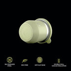 BALIBETOV Yerba Mate Cup – Vacuum Insulated Stainless Steel Gourd with Silicone Cover & Non-Slip Base – Includes 2 Bombillas & Cleaning Brush – Unique Design, Easy to Clean
