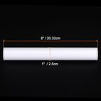 HARFINGTON Acrylic Clay Roller 8 Inch x 1 Inch Solid Non-Stick Plastic Round Tube Roller Polymer Clay Rod Fondant Rolling Pin for Shaping, Sculpting, Modeling DIY Crafts, White