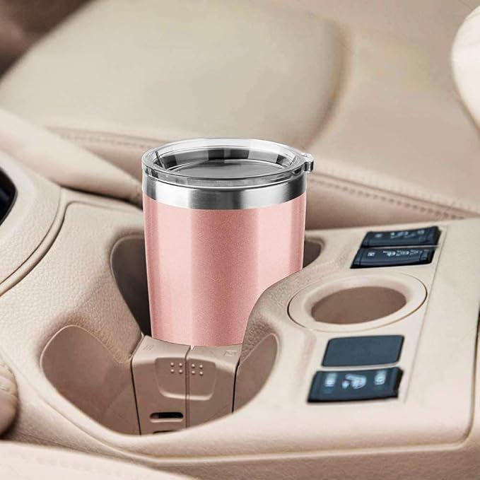 30oz Stainless Steel Travel Mug with Lid, 6 Pack Double Wall Vacuum Insulated Bulk Tumbler, Powder Coated Coffee Cup Suitable for Vehicle Cup Holders(Black)