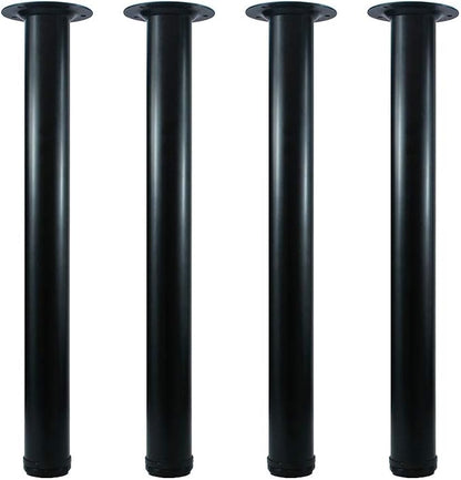 QLLY 20 inch Adjustable Metal Desk Legs, Heavy Duty Furniture Table Legs by QLLY
