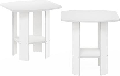 Furinno Simple Design Side Table Set of 2, 2-Tier Modern End Table - Image 6