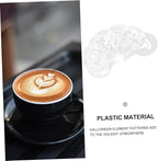 32pcs Coffee Stencils for Latte Art Cake Decorating Versatile Molds Diverse Patterns for Cappuccino Cupcake and Hot