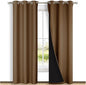 NICETOWN Blackout Curtains 80 inches Long, 2 Pieces, Full Light Blocking Drapes by NICETOWN