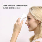 iHealth No-Touch Forehead Thermometer for Adults, Kids, Babies - FSA HSA Eligible, 3 Ultra-Sensitive Sensors, Quiet Vibration Feedback, Digital Large LED Digits, Easy to Use for Home & Nurses, PT3