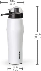 Cupture Action Bottle with Handle - Stainless Steel Vacuum-Insulated, 22 oz