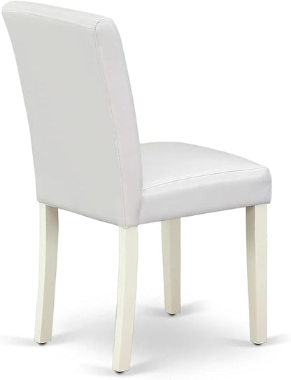 East West Furniture ABP2T64 Abbott Classic Parson Dining Chairs - Image 7