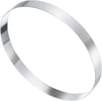 HARFINGTON Round Cake Ring 7.48 x 1 Inch Seamless Stainless Steel Pastry Mousse Dessert Ring Mirror Coating for Baking Cooking English Muffins Crumpet Making Tool