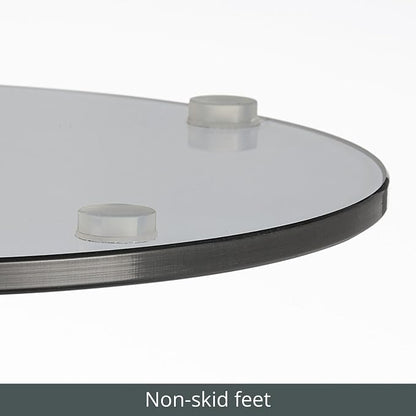 mDesign Glass Top Side/End Drink Table - Image 4