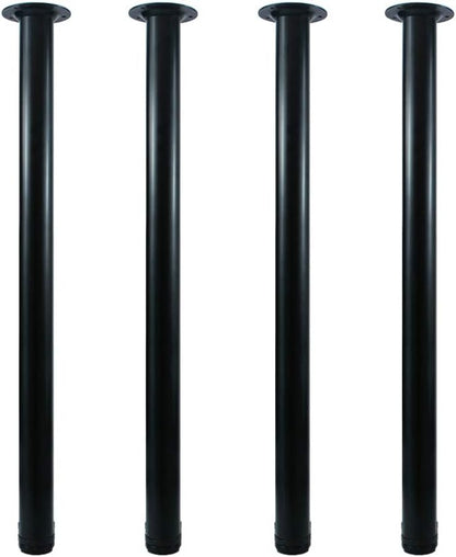 QLLY 32 inch Adjustable Metal Desk Legs, Heavy Duty Furniture Table Legs by QLLY