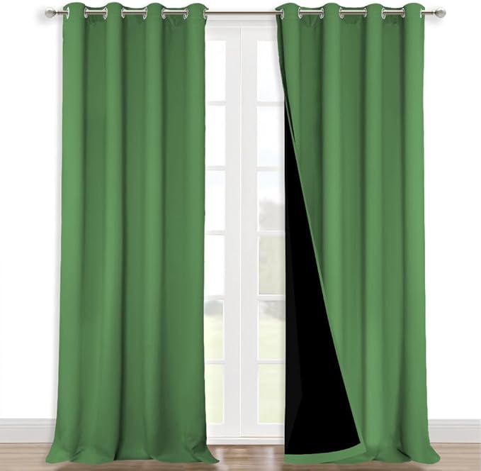 NICETOWN 100% Blackout Blinds, Forest Green, Laundry Room Decor Window by NICETOWN