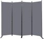 Room Divider 6FT Portable Room Dividers and Folding Privacy Screens, 4 Panel by HOMSCREENER