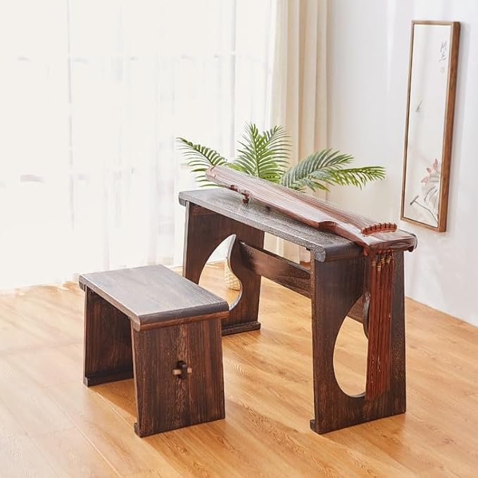 Asian Style Wooden Coffee Table Vintage Guqin Table Japanese Tea/Sofa/Table - Image 3