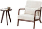 Hanuq】Mid-Century Modern Accent Chair&Coffee Table Set, Vintage Luxury Style by Hanuq