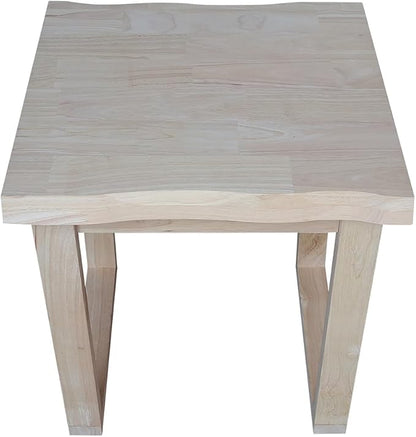 International Concepts Live Edge Solid Wood End Table - Image 5