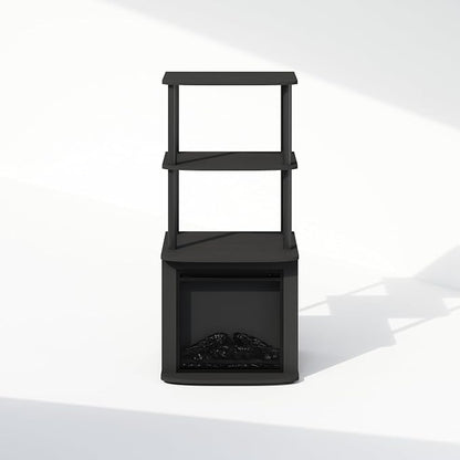 Furinno Turn-N-Tube Side Table, 3-Tier NO Heat Fireplace End Table - Image 7
