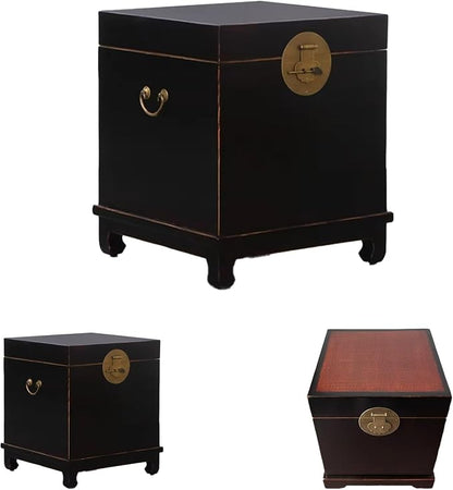 Chinese Inspired Cabinets Distressed Petite Elmwood Chinese Ming Cabinet by Unknown