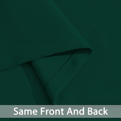 Yakamok Room Darkening Curtains 70x84 inch Length Dark Green-Living Room | 2 - Image 5