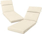 2 Pcs Outdoor Chaise Lounge Cushion 72" x 21" x 3", 4-Section Folding Patio by VOGVOG
