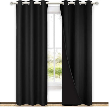 NICETOWN High-End Thermal Curtains, Full Blackout Curtains 84 Inches Long by NICETOWN