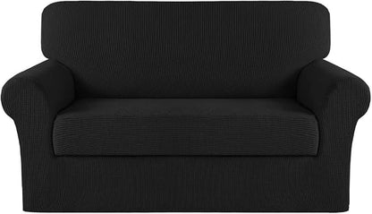 Turquoize Stretch Sofa Slipcover 2 Pieces Sofa Cover Couch Cover by Turquoize