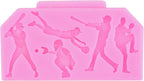 Mujiang Baseball Fondant Molds Sports Theme Silicone Molds Baseball Cap Bat Cake Decoration Mold For Cake Decorating Chocolate Gum Paste Candy Polymer Clay Set Of 3