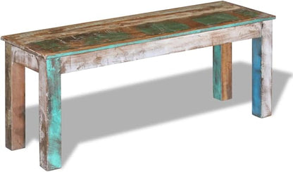 Gecheer Bench Solid Reclaimed Wood 43.3"x13.8"x17.7" - Image 4