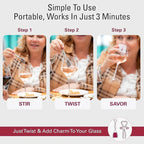 PureWine Wine Wands Purifier, 48 Wine Filters Remover Histamines Sulfite - May Reduce and Alleviate Wine Allergies & Sensitivities - Restores Taste, Perfect Wine Pourer, Gifting, Holiday (48 Pack)
