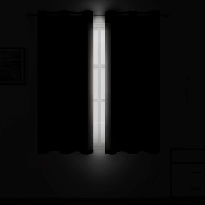 Light Beige Thermal Blackout Curtains/52 x 54 Inch/Set of 2 Panels Room - Image 3