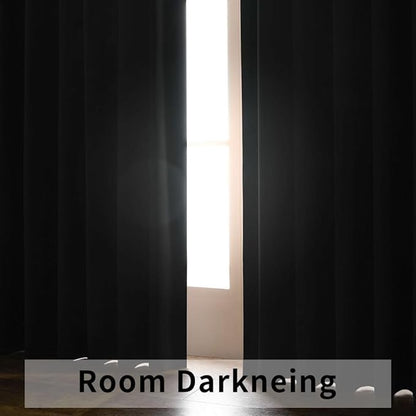 Joydeco Blackout Curtains 108 Inches Long, Thermal Insulated Black Out Curtains - Image 7