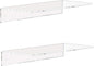 Weiai Clear Acrylic Shelves 12 Inch, Floating Wall Mounted Shelf by Weiai