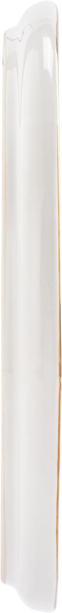 DEMDACO Decorative Hanging Salad Plate, 8 Inch Ceramic Stoneware, Fuchsia Butterfly