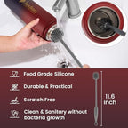 Lexlion 22 Oz Triple Walled Insulated Stainless Steel Fruit Infuser Water Bottle, 3 Lids, Silicone Sleeve, Leakproof, Dishwasher Safe