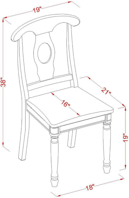 East West Furniture KEC-BLK-LC Kenley Dining Room Chairs - Image 3