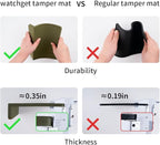 watchget Espresso Tamping Mat, Coffee Tamper Mat, Olive Silicone Food Grade Pad, 8Inch X 6Inch Coffee Tamp Station, Espresso Accessory, Dustproof Waterproof and Heat Resistant