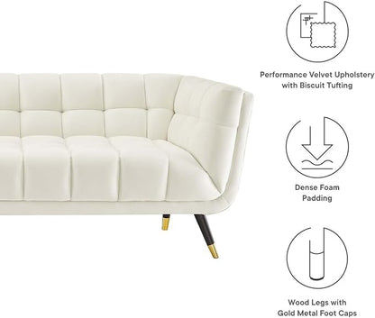 Modway Adept Contemporary Mid-Century Modern Performance Velvet Upholstered - Image 6