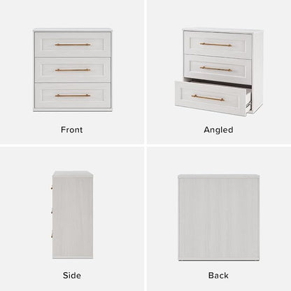 mopio Blake 3 Drawer Dresser for Bedroom, Chest of Drawers, Wood Dresser - Image 6