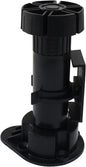 Jiozermi 4 Pack Black Plastic Cabinet Legs, Adjustable Furniture Feet by Jiozermi