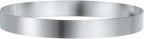 HARFINGTON Round Cake Ring 6.3 x 1 Inch Seamless Stainless Steel Pastry Mousse Dessert Ring Mirror Coating for Baking Cooking English Muffins Crumpet Making Tool